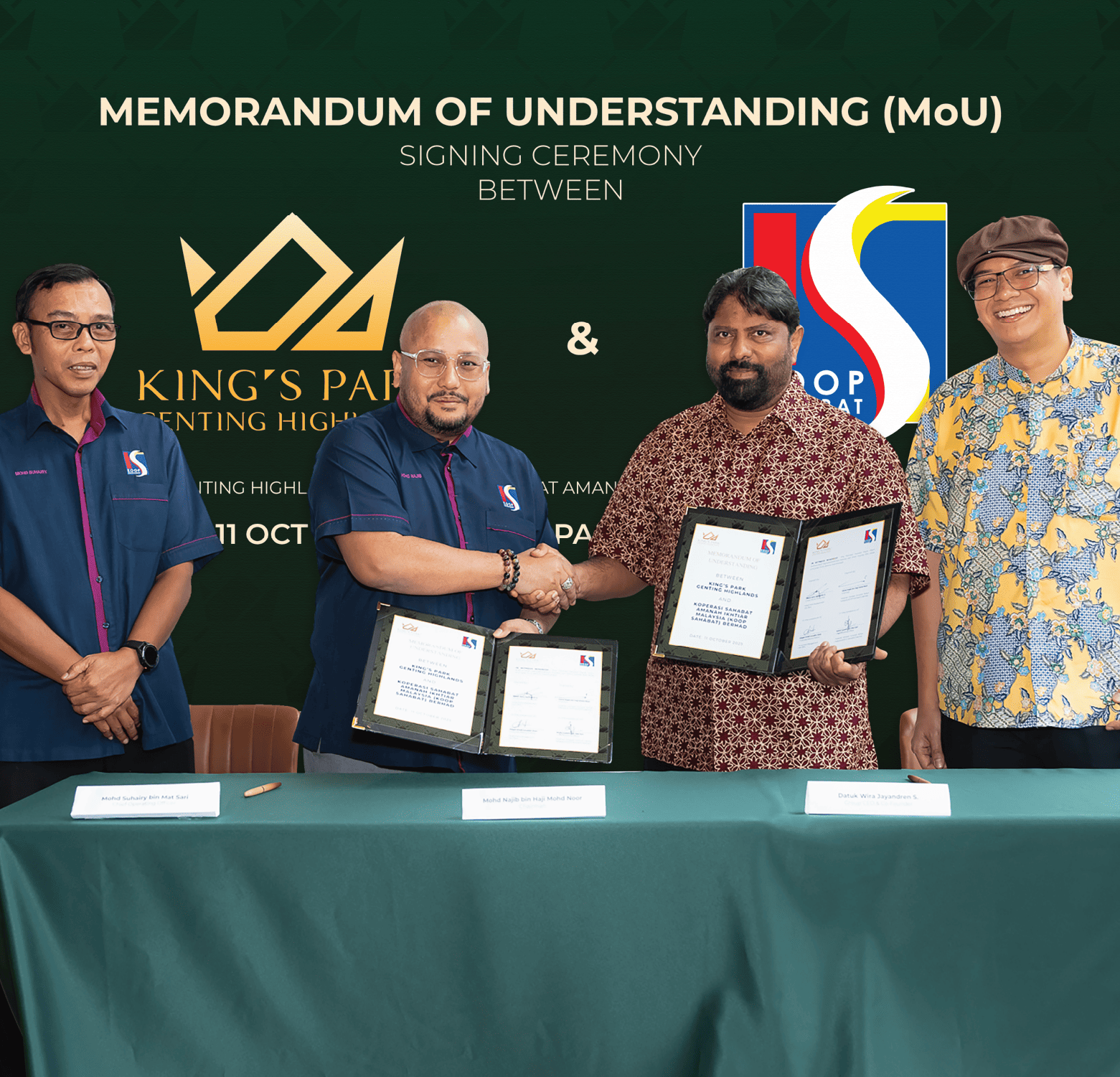 King’s Park Genting Highlands x KOOP Sahabat | MoU Signing Ceremony